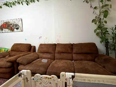Brown 5 seater Sofa - Comfortable Family Sofa