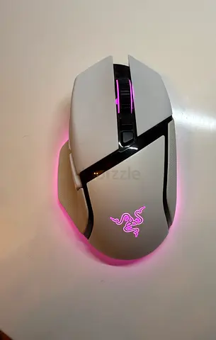 Razer Basilisk V3 pro Wireless Gaming Mouse (White) (Bluetooth and dongle) RGB, Good Condition