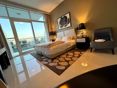 Large Furnished Studio | Owner Direct | No Commission | Golf View | Large Balcony | up to 12 Cheques