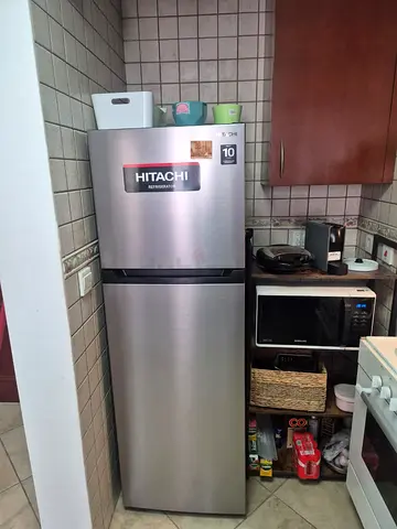 Hitachi 2-door Stainless Steel Refrigerator 280L