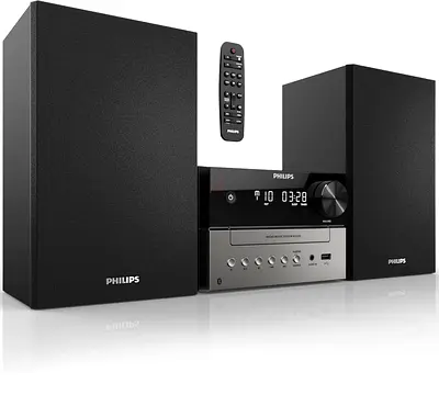 PHILIPS Philips Bluetooth Stereo System For Home With Cd Player, Wireless Streaming, Mp3, Usb, Audio