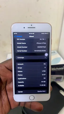 Apple iPhone 8 Plus - 64GB - Gold Color