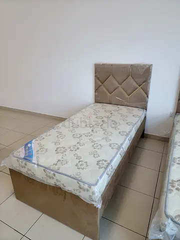Brand new velvet single bed with medical mattress available.
