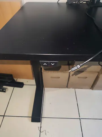 Adjustable Height Black Standing Desk - Electric Controls