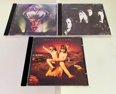 3 Van Halen Music CD’s