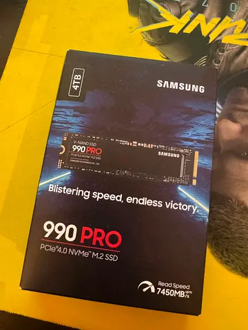 Samsung 990 PRO NVMe M.2 SSD, 4TB, PCIe 4.0