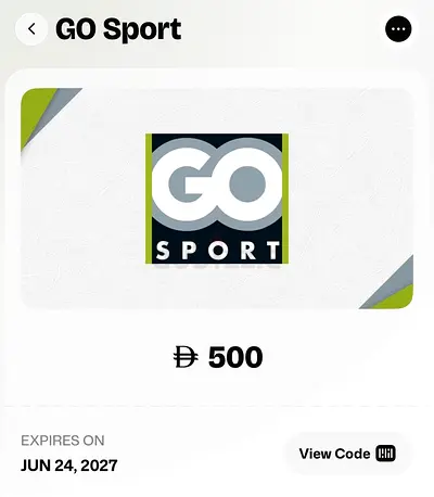 Go Sport 500 AED voucher