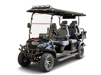 Megawheels Premium Golf cart Lifted 4+2 setas with off road tyres and Signature specs