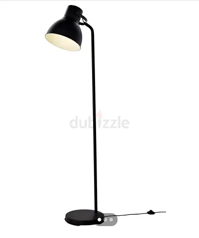 Floor lamp with side table