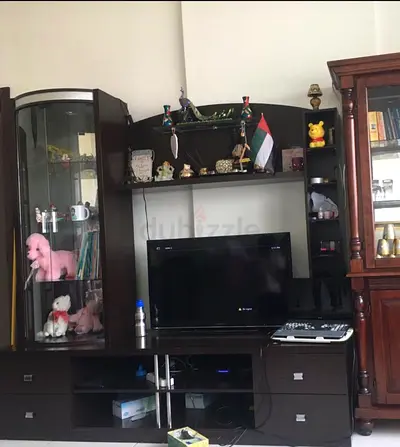 “Urgent sale” Dark wood TV unit with LED TV (now dismantled and packed)