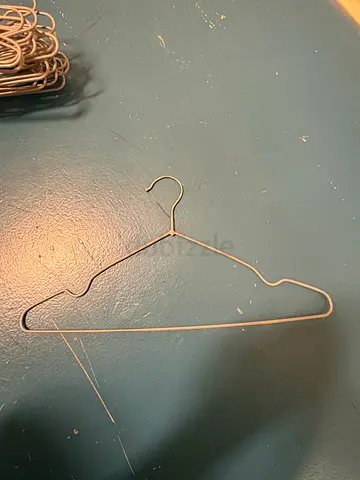 35 piece Set of metal wire clothes hangers - used, good condition