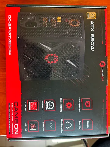 GameOn ATX 650W Gaming Power Supply (80 Plus Bronze) under warranty