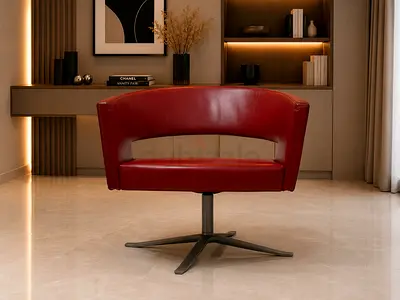 MONTIS TURNER LEATHER SWIVEL CHAIRS Designed by Niels Bendtsen, 2006  Made in Holland by Montis