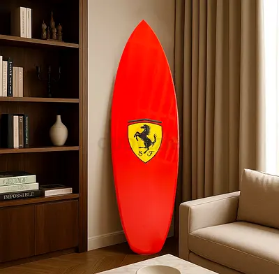 Luxury Ferrari Decorative Surfboard