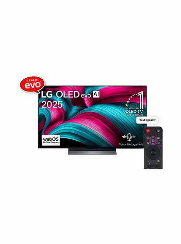 LG 83 Inch OLED evo TV, C5, 4K, α9 AI Processor 4K Gen8, 120Hz Refresh Rate, 40W Sound Output, Dolby