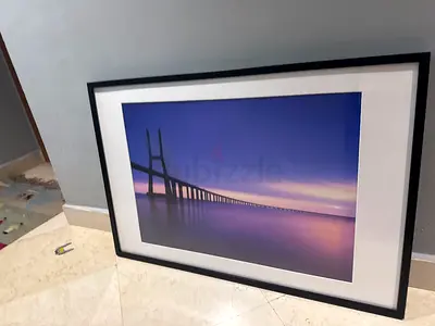 Framed Bridge Landscape Photograph