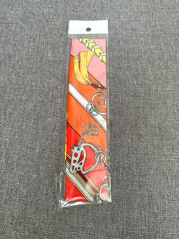 Silk-style colorful skinny scarf / twilly - new, unused