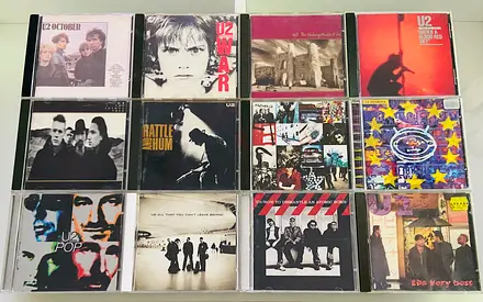 12 U2 Music CD’s