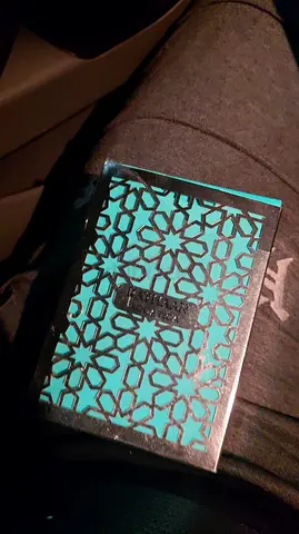 2 New box turquoise patterned gift/keepsake box (small) - good condition