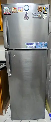 Silver Top-Freezer Refrigerator - Good Working Condition