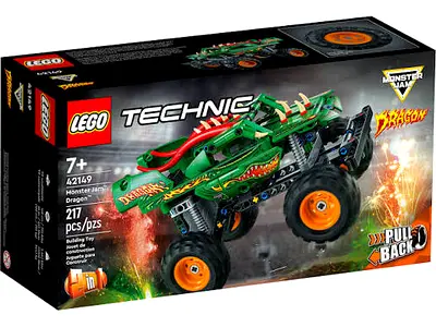 LEGO Technic Monster Jam Dragon 42149 - 217 pcs, Pull-Back