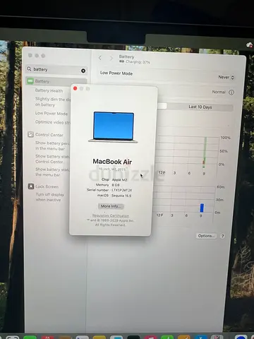 MacBook Air 15”, M2, 2023 - Good working condition (Storage: 256GB, GB RAM: 8 GB)