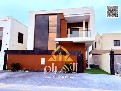 فيلا فاخرة للبيع في منطقة الباهية بطابقين وروف، تصميم عصري ومساحات واسعة مع صالات استقبال ومرافق عائلية متكاملة. تملك حر لجميع الجنسيات وموقع مميز قري