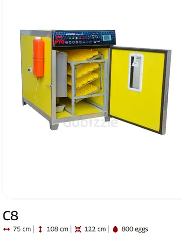 Egg Hatcher C8 PTO 800 eggs