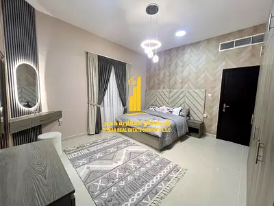 شقة فخمة غرفة وصالة  بعجمان - الكورنيش - بالقرب من فندق باهى  - مفروشة فرش فندقى للايجار الشهرى