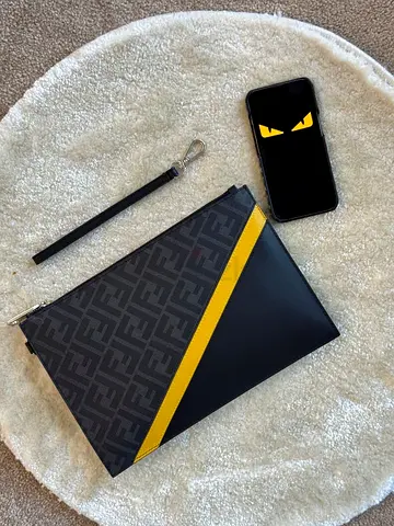 Fendi Diagonal Flat Pouch