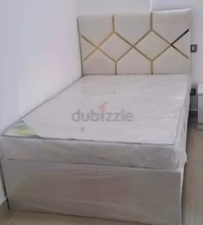 New fabric wooden Double size 120x190 Bed with Madical Matress Available