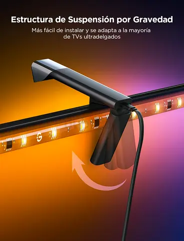 TV LED Bias Backlight Strip with Gravity Mount (Universal for Flat TVs)