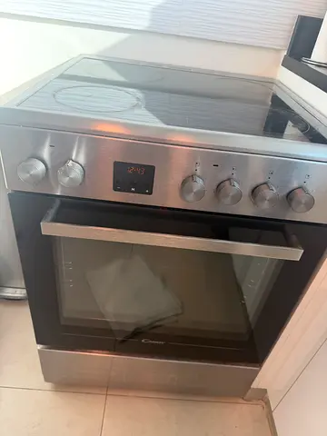 Stainless Steel Electric Oven with Ceramic Hob - Good Condition
