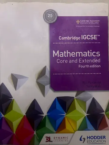 Cambridge IGCSE Mathematics core and extended