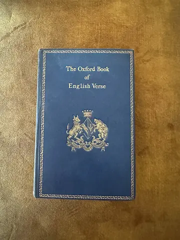 The Oxford Book of English Verse (hardcover) - classic poetry collection