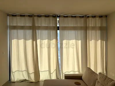 Beige curtains