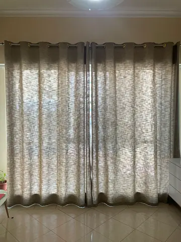 Door Curtain with Rod - 2 sets - 270 x 215
