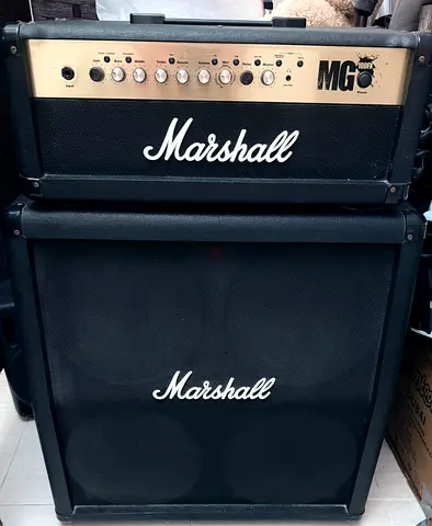 Marshall MG100FX head and 4x12 cab