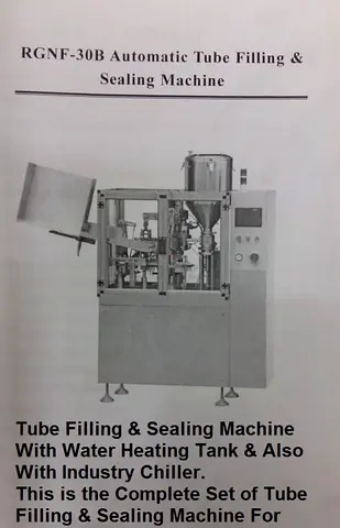 RGNF-30B Automatic Tube Filling Sealing Machine - Complete Set with Water Heating Tank