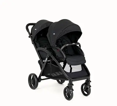 Joie Double Stroller - Side by Side Twin/Two-Seater, Black