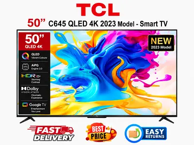 TCL 50 Inch Smart TV UAE - QLED 120Hz 4K Gaming TV - FREE DELIVERY, INSTALLATION, WARRANTY