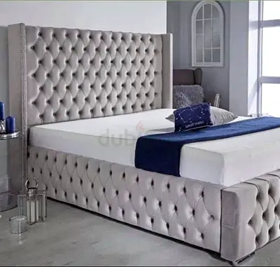 Tufted Upholstered King Storage Bed with High Headboard