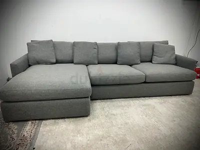 As good as new cratebarrel lshape sofa