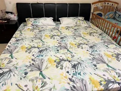 Queen size bed with mattress