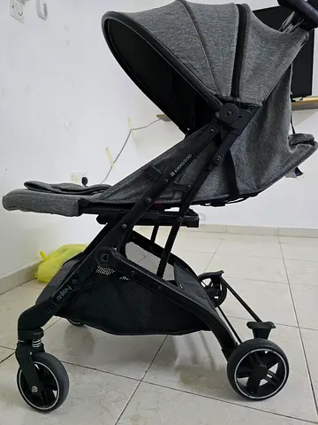 Lightweight Grey Baby Stroller - Compact, Good Condition , Need to Sell In Urjent Basis