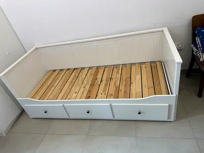 IKEA hemnes daybed frame with two IKEA mattress