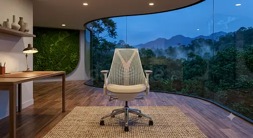 Herman Miller Sayl Office Chair With Adjustable Arms Lumber Support