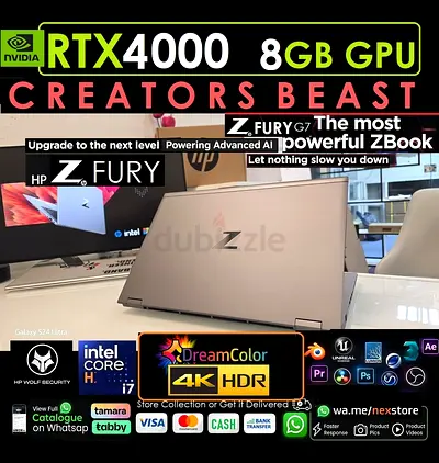 ● ZBOOK FURY 17 ● 4K RTX4000 - Extreme Creators/Rendering Powerhouse - XPS Precision p16 MSI ASUS