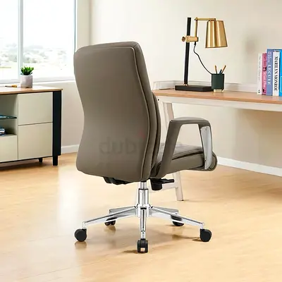 Mid Back Leather Office Chair 💺
