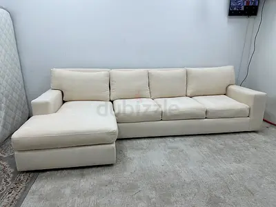 Like new condition cratebarrel lshape sofa
